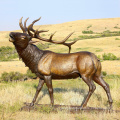 Hot Sale decorative life size cast brass sculpture bronze deer statue